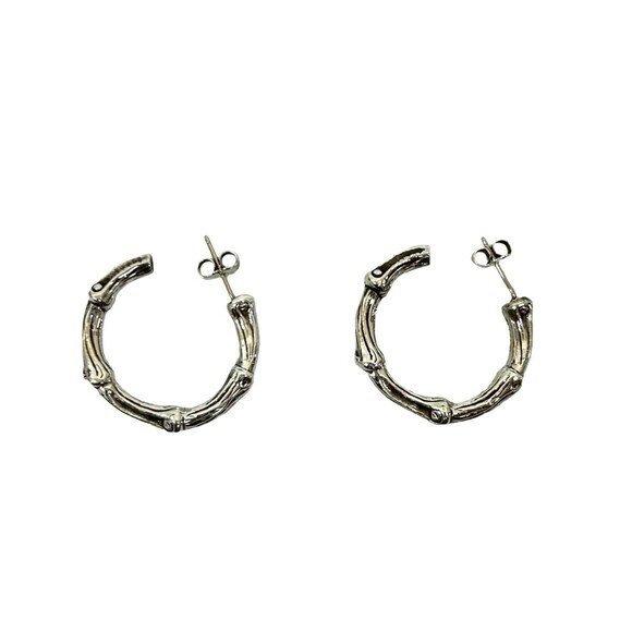 TIFFANY Authentic Silver Bamboo Earrings